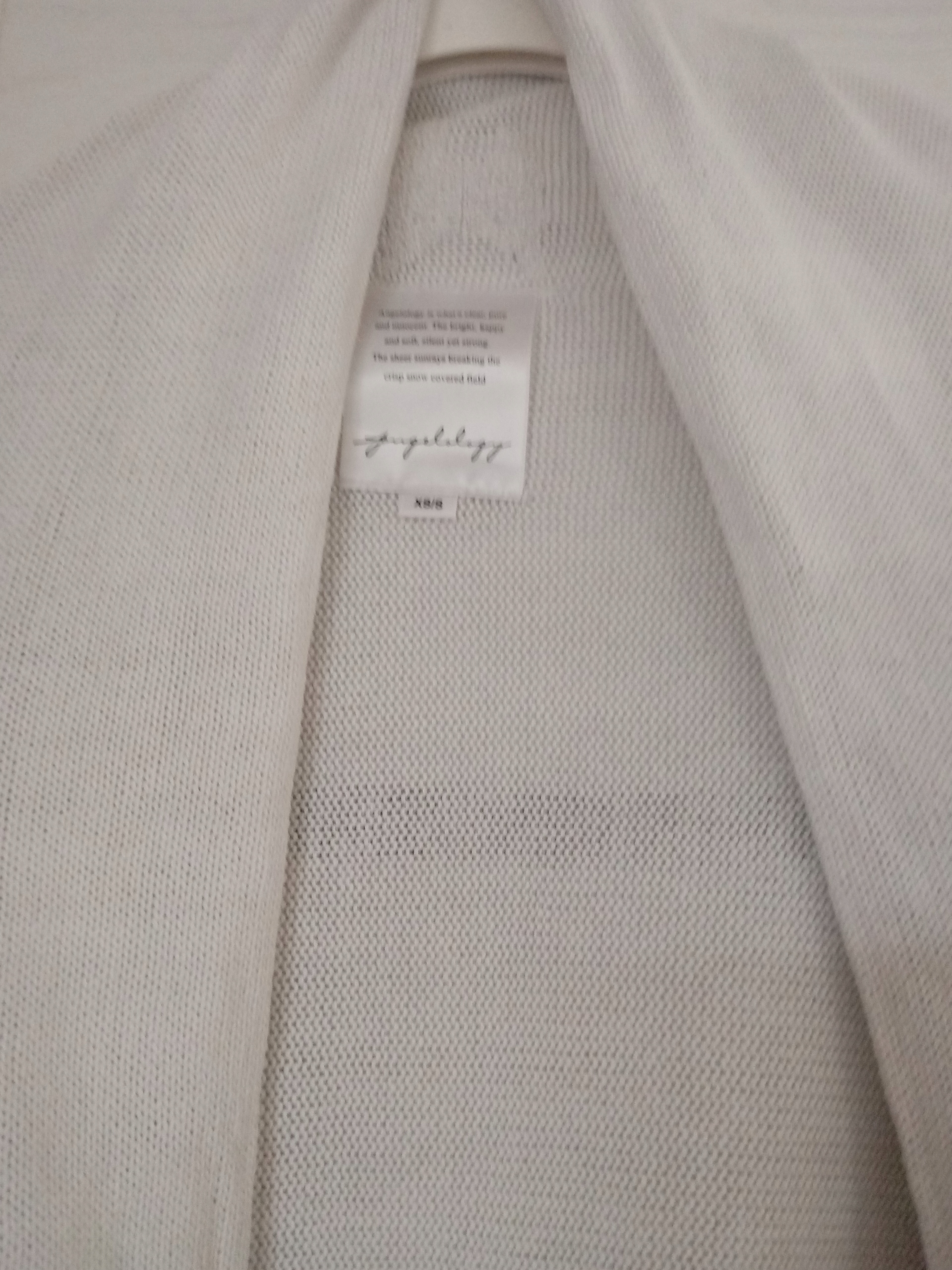 Kardigan sweter biały S, XS, 40 Rozmiar XS/S