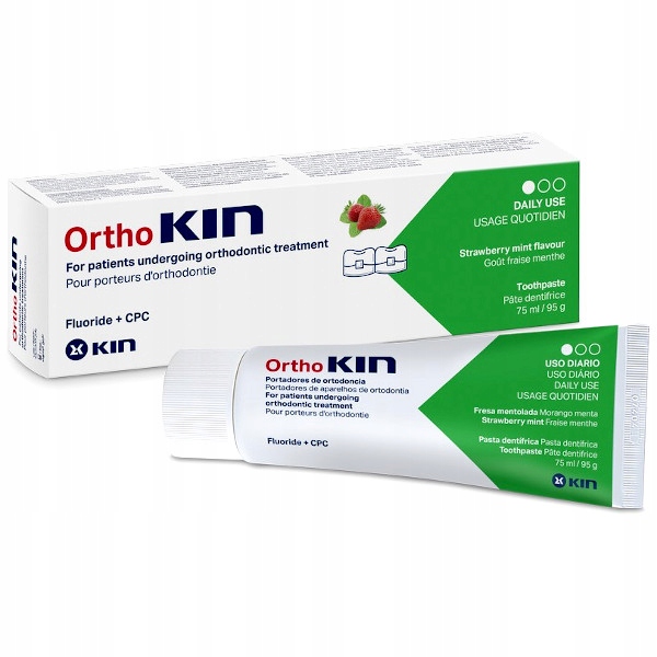 

Pasta Kin Orthokin truskawka mięta 75 ml