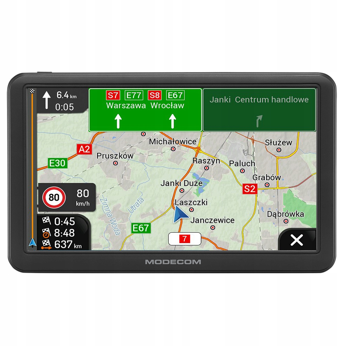 Modecom FreeWAY CX 7.4 Nawigacja Do Samochodów I Ciężarówek iGO Navigation