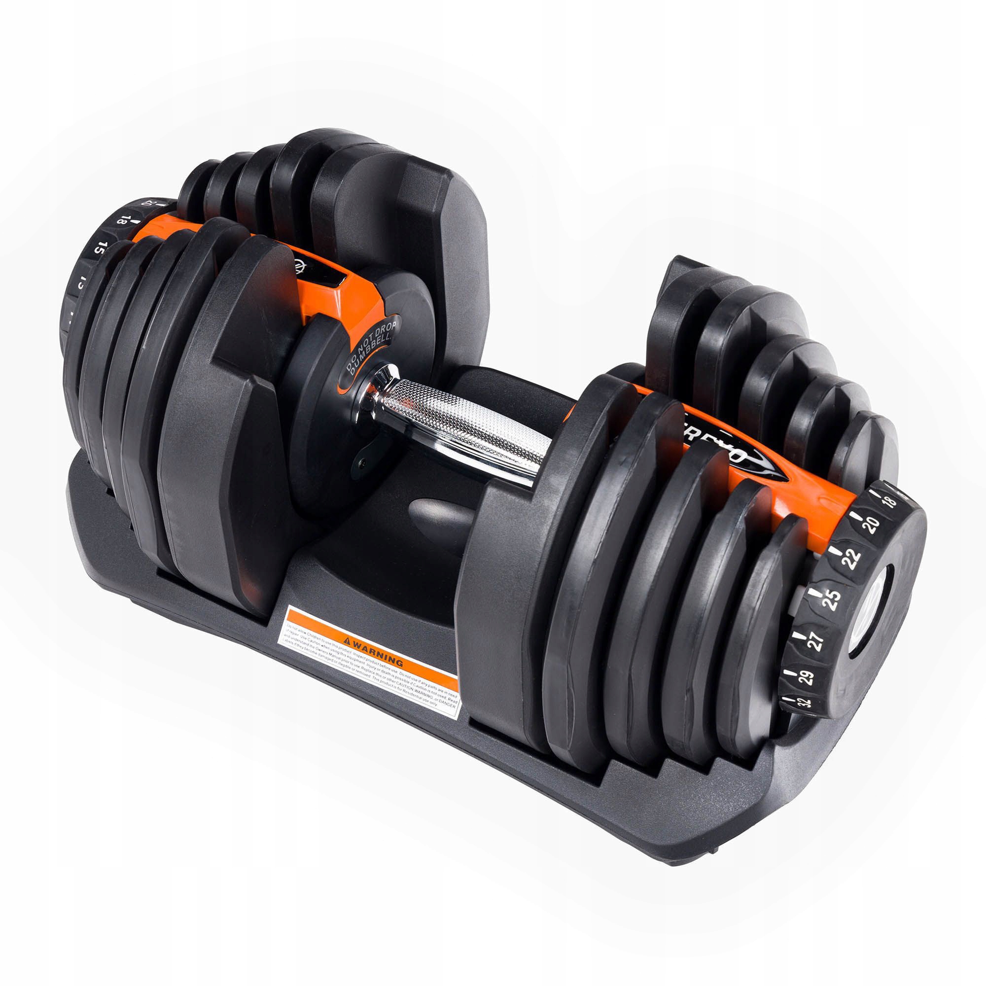 

Hantel regulowany Trexo 40 kg czarny