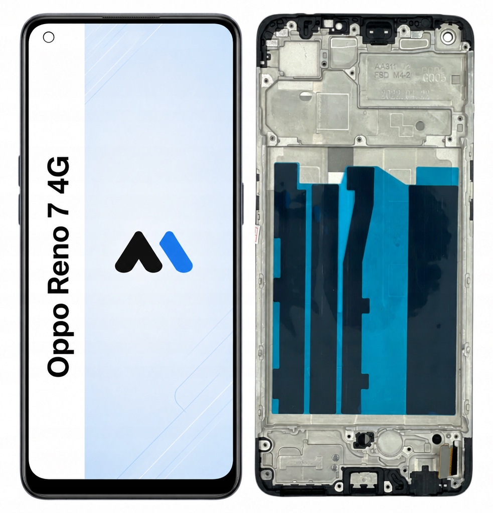 Oppo Reno 7 4G Incell Displej Rámeček Dotyk Premium