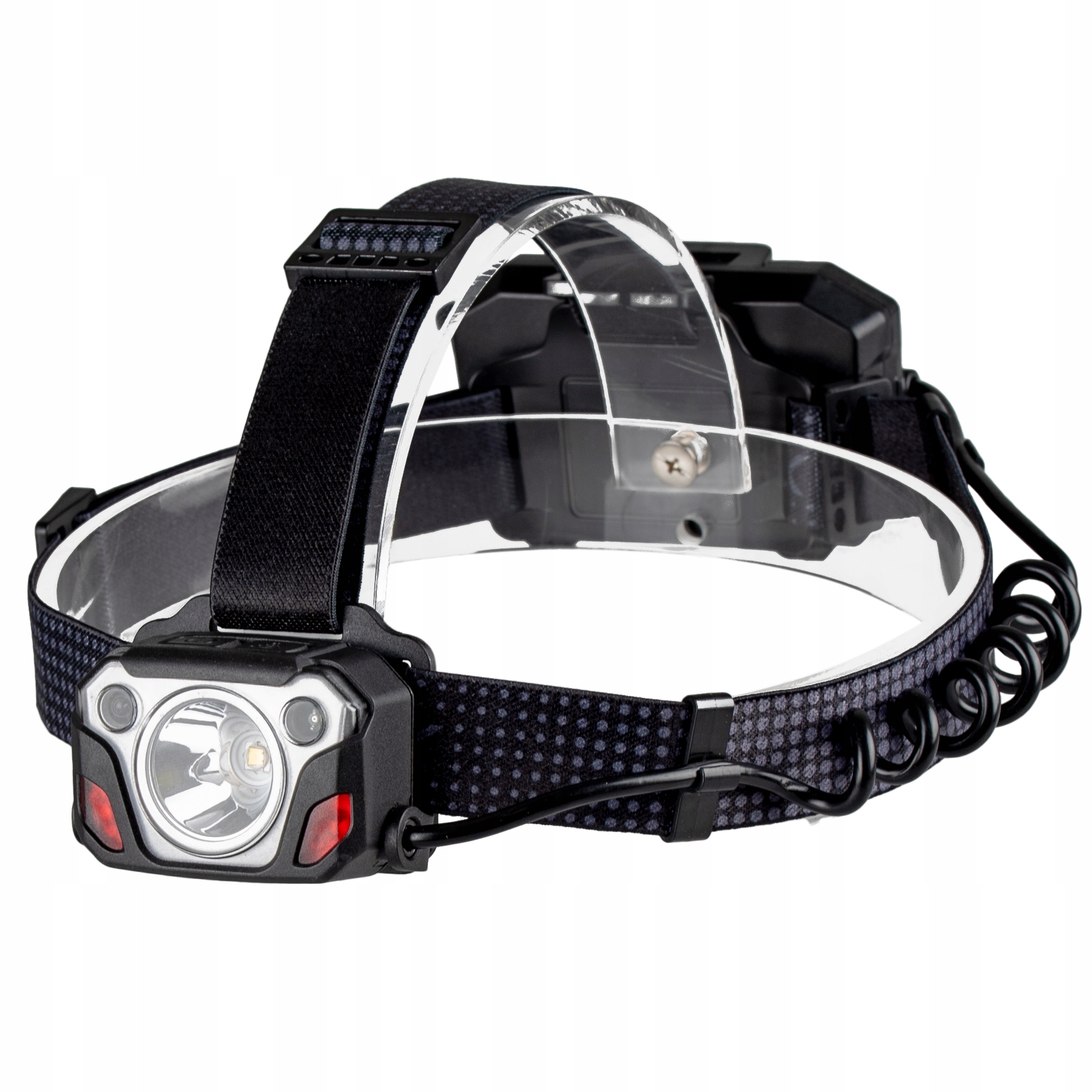 ZESTAW LATARKA CZOŁOWA + AKUMULATORY + OPASKA CZOŁÓWKA LED USB C POWER PRO