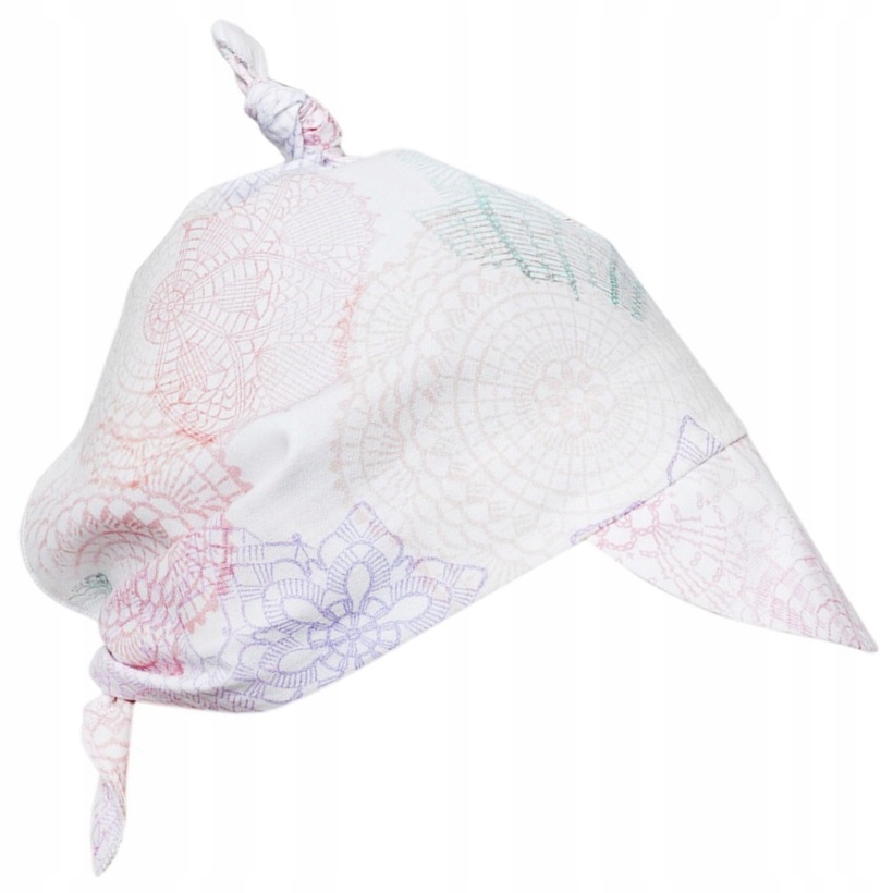 

Lullalove Czapeczka Chustka Z Daszkiem Boho Pink