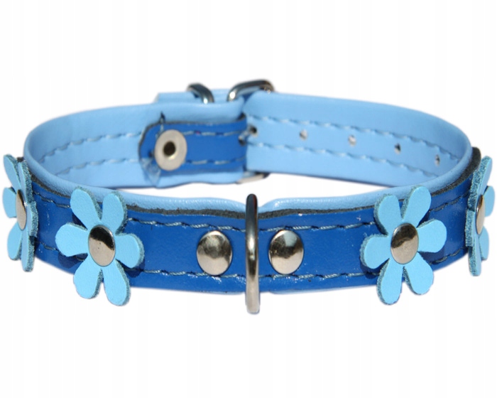 Levně Kožený obojek pro psa york maltézský špic 30 cm