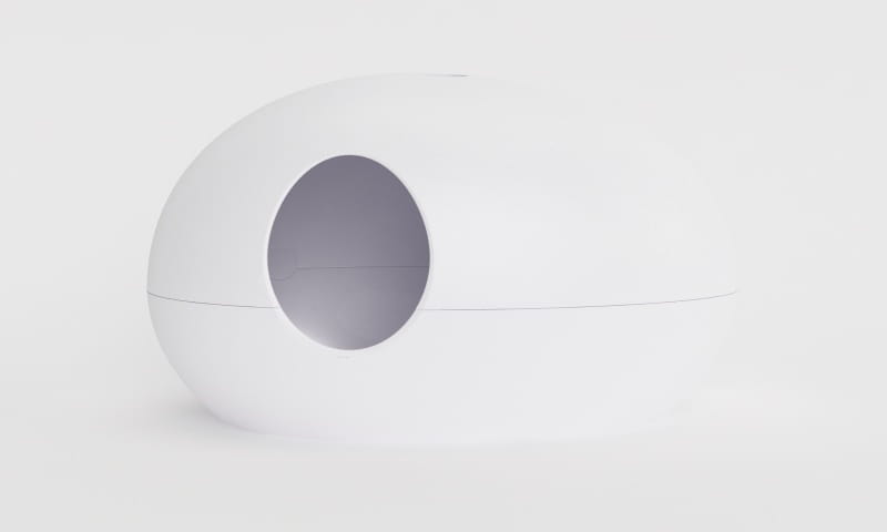 Kuweta dla kota Poopoopeedo biała zamknięta z filtrem