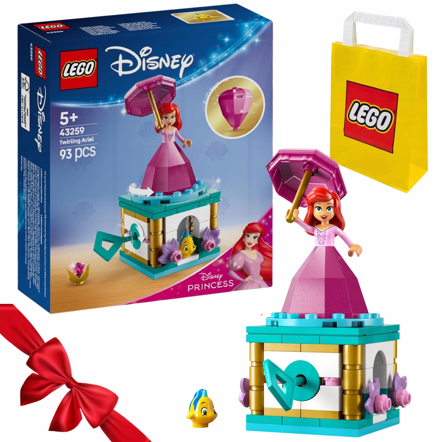 Klocki Lego Księżniczka Disneya Wirująca Arielka 43259 93 Elementy 5 Lat