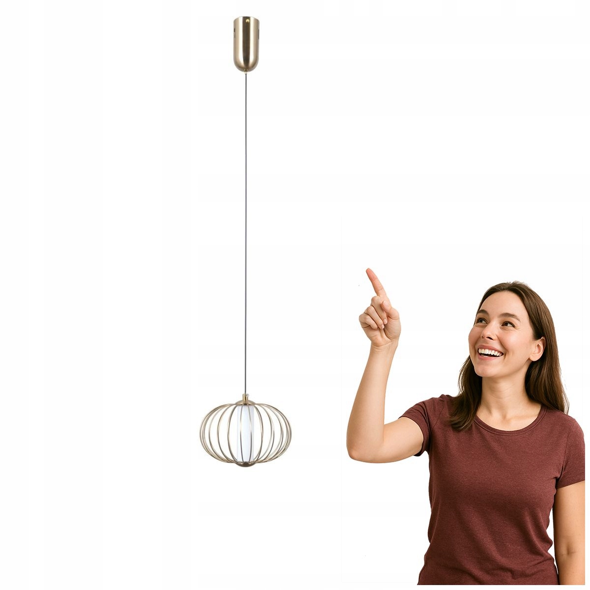 Závěsná Led lampa 5W Rabel PND-344221-1-HBR Italux