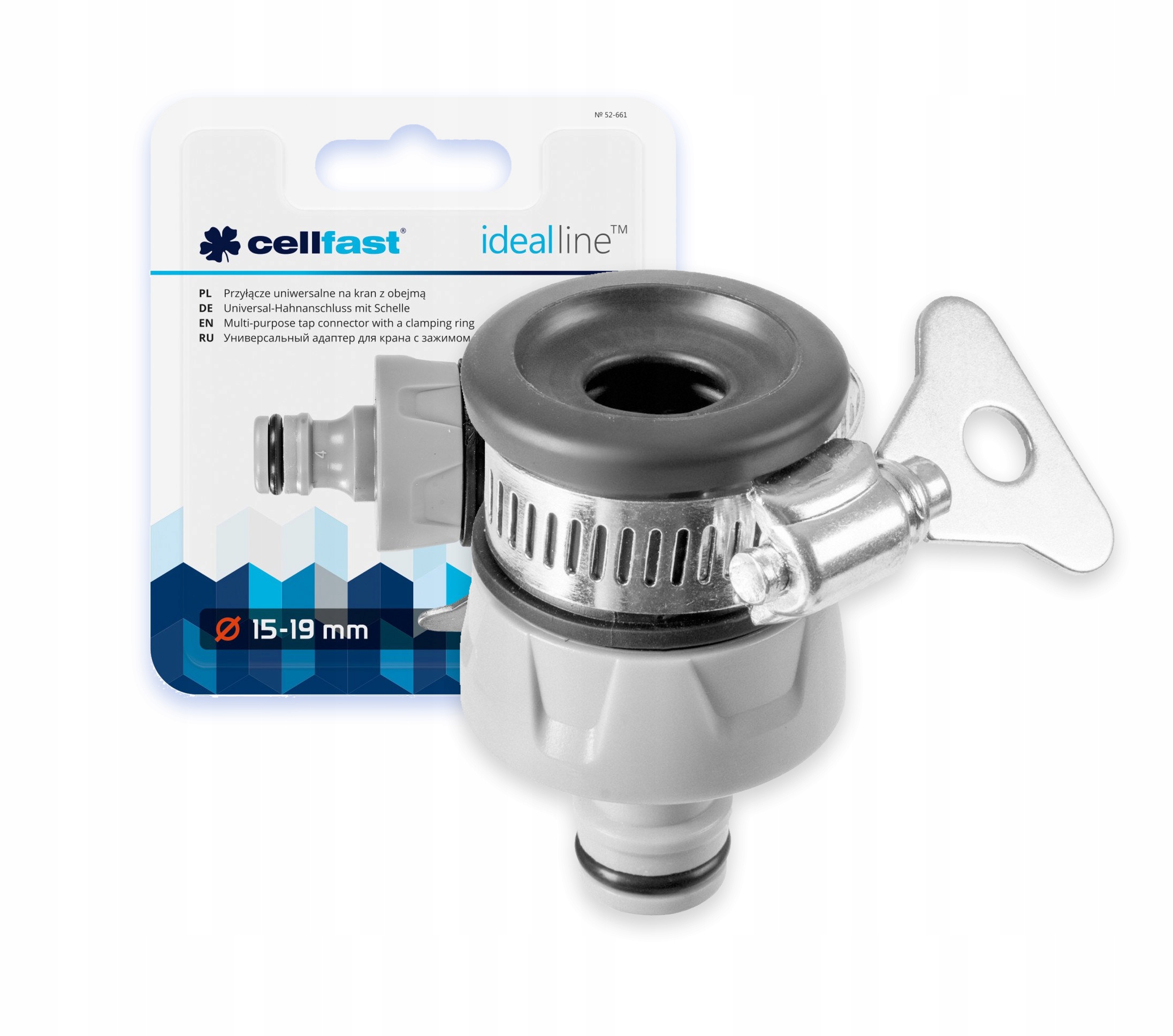 

Cellfast Przyłącze Uniwersalne Kran Obejma 15-19mm