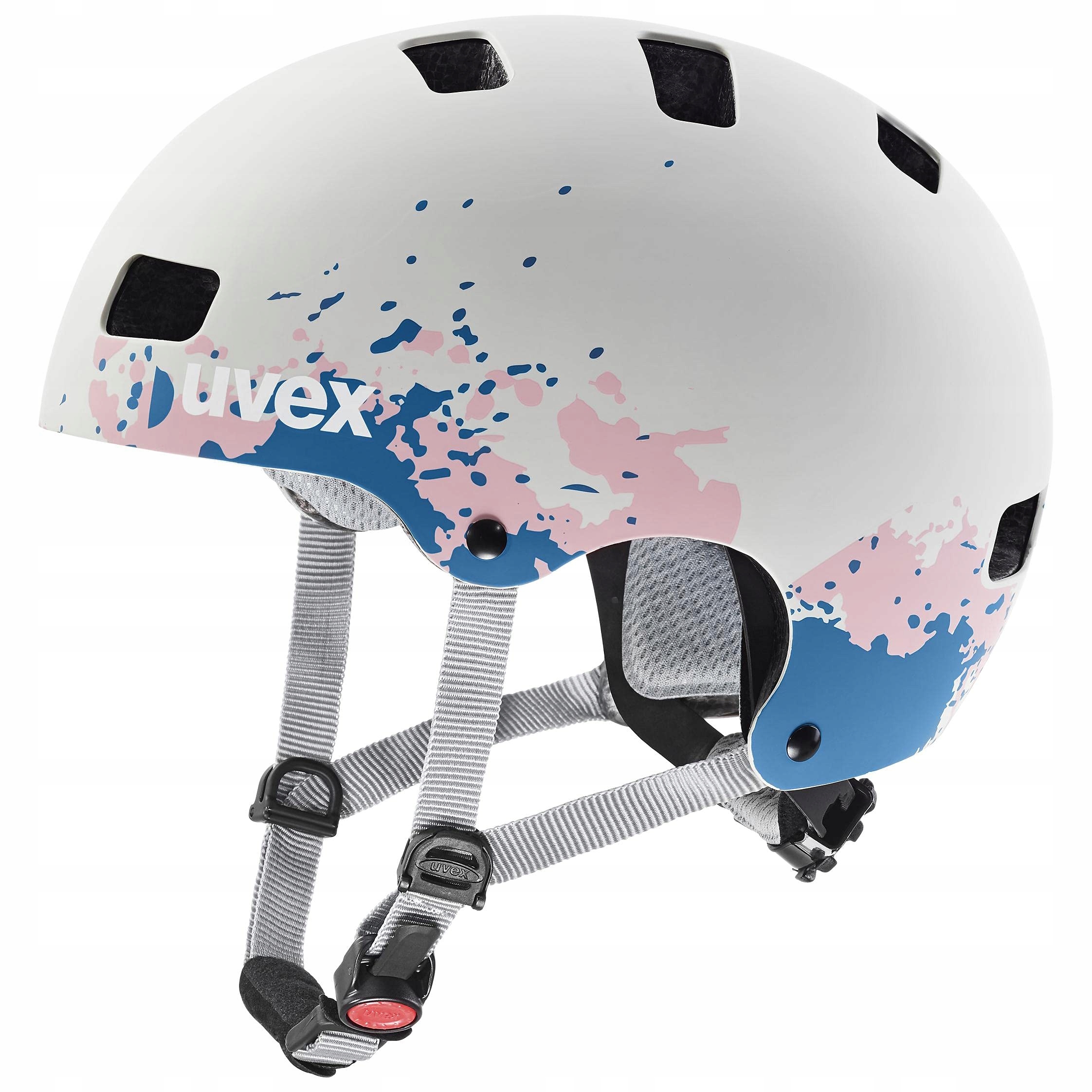Kask rowerowy dziecięcy Uvex Kid 3 CC Grey Grapefruit M 55-58cm