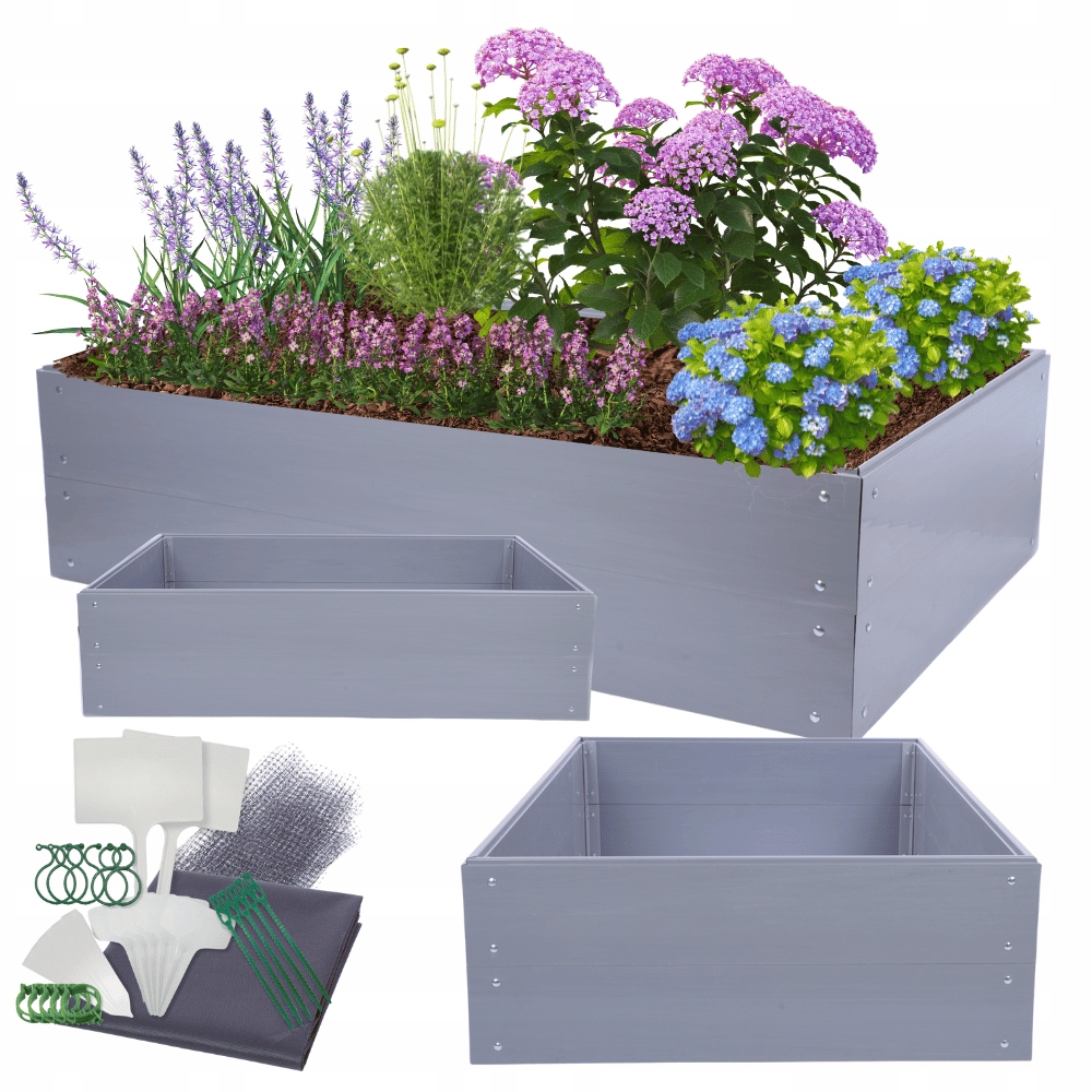 Inspekt plastikowy Pcv grzadka podwyzszona warzywniak skrzynia 40x180x100
