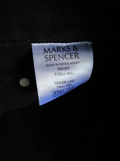 MARKS&SPENCER SPODNIE MĘSKIE JEANS R. W44 L29 Kolekcja BLUE HARBOUR