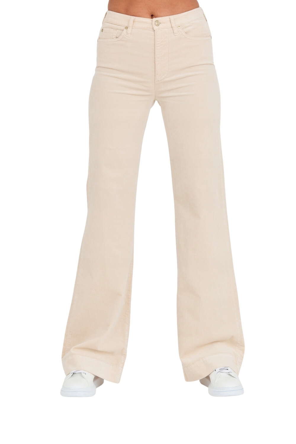 7 For All Mankind Béžové kalhoty Modern Dojo Velvet 28