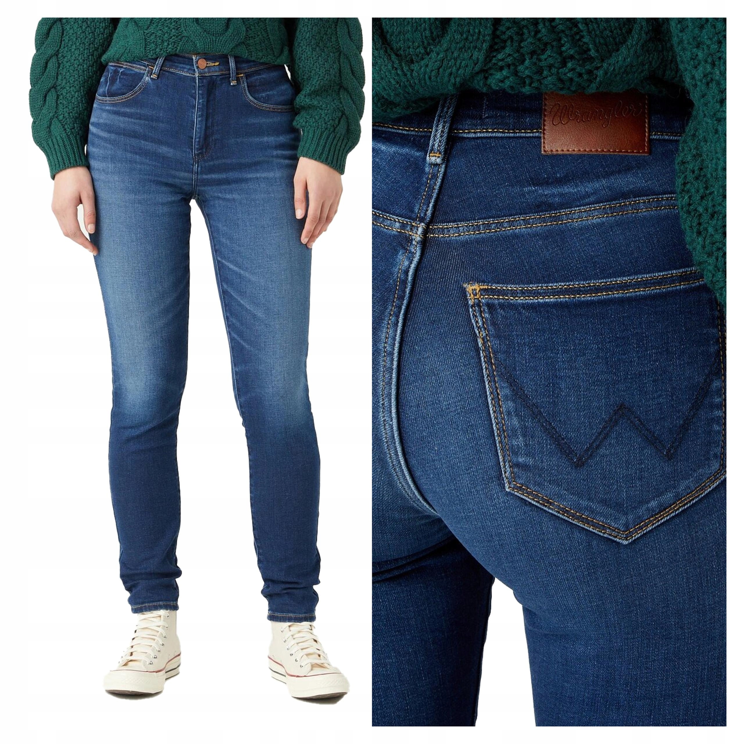 Dámské džínové kalhoty Wrangler High Skinny 27/30