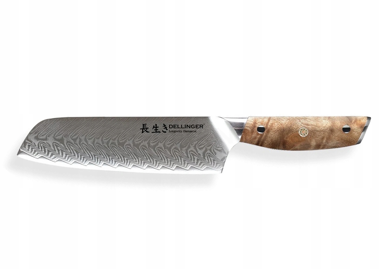 Nôž Santoku 180 Dellinger Longevity Damascus Edition