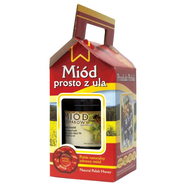

Pudełko na 1 słoik Ozdobne 900 ml miód pasieka