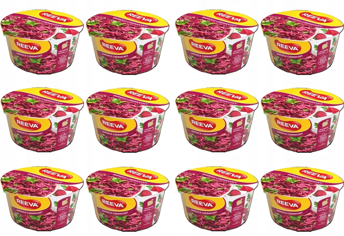 12x 80g Reeva zupa błyskwiczna barszcz czerwony Karton
