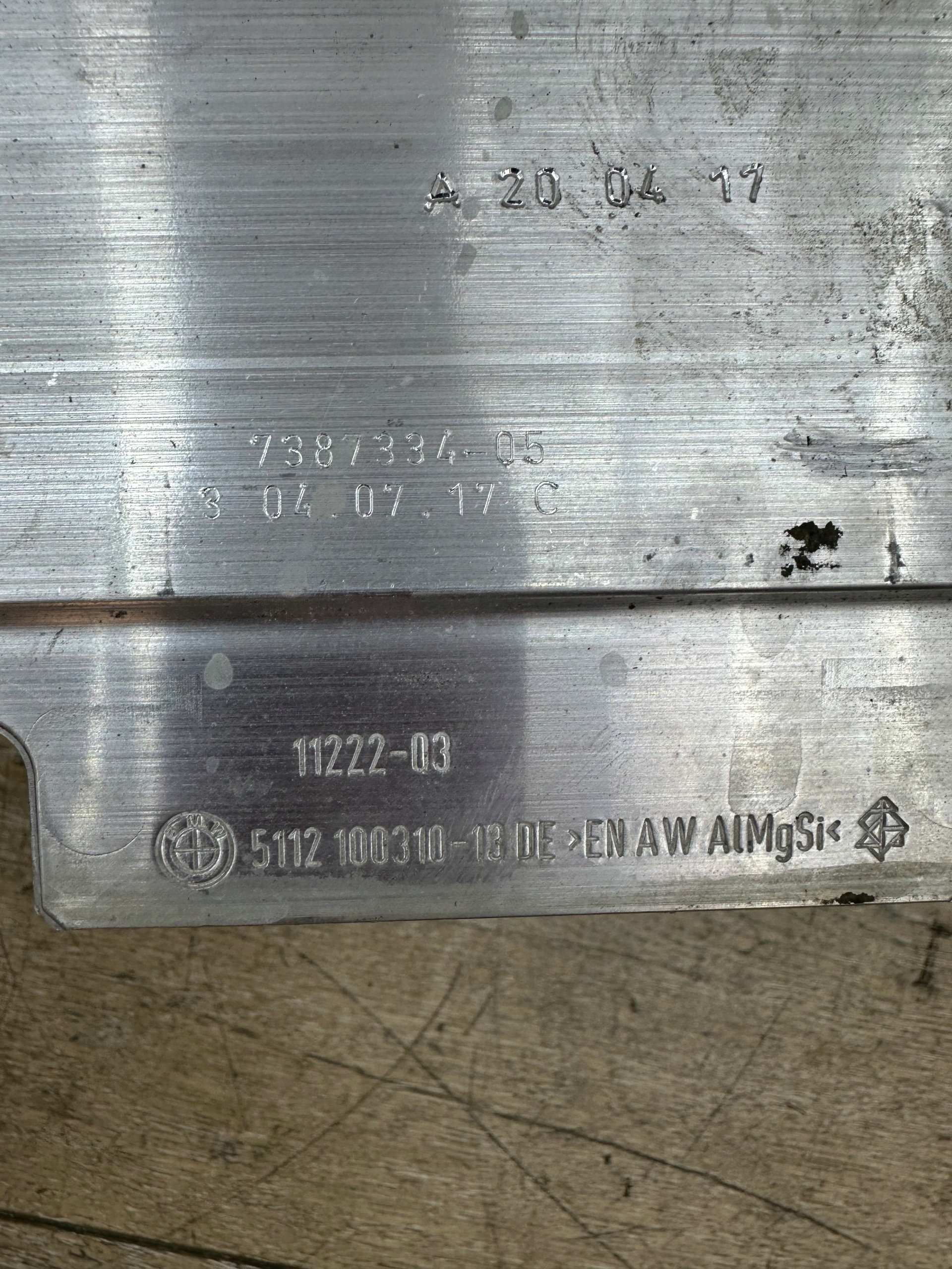 bumper support rear part rear BMW 5 G30 G31 7387334