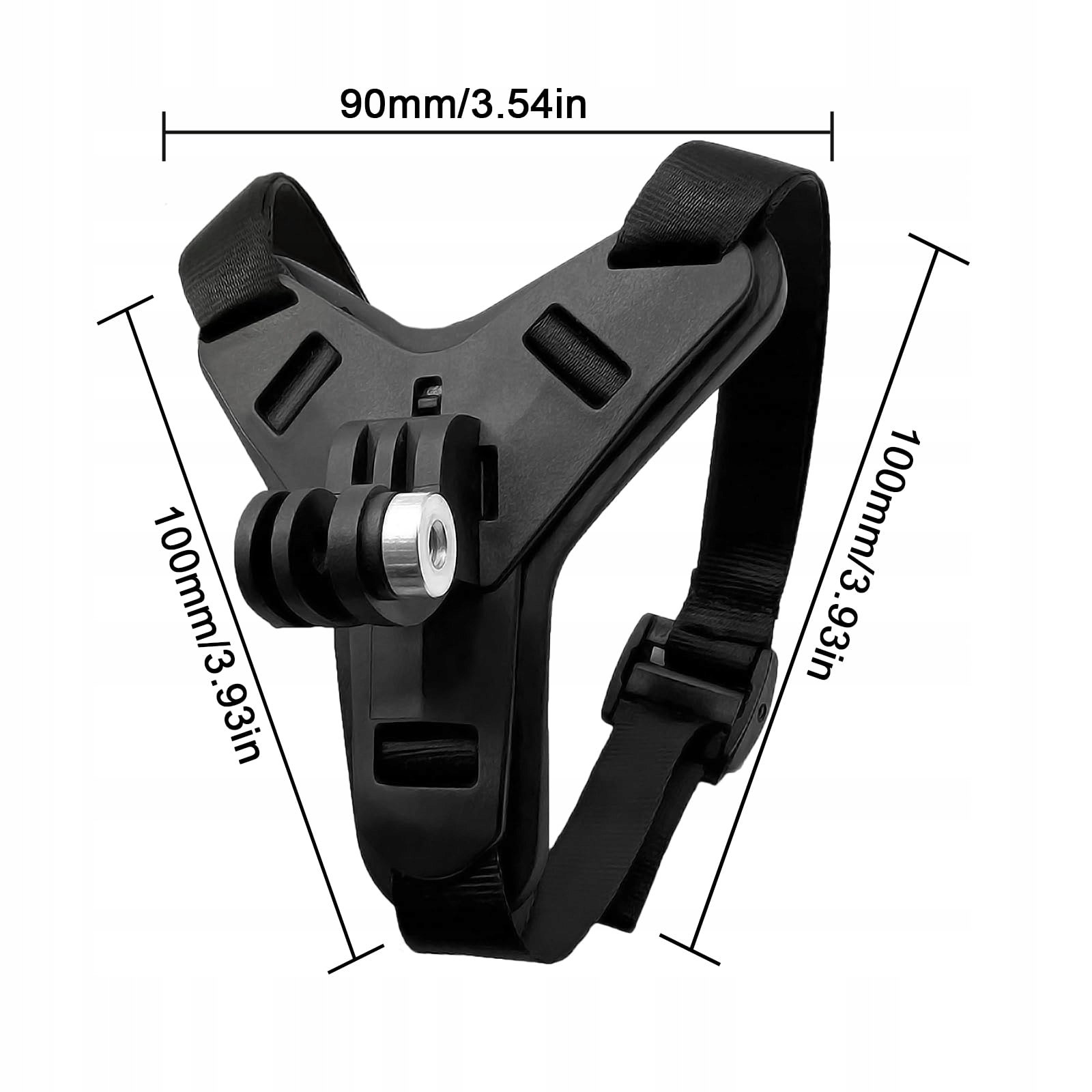 GOPRO Uchwyt Na Kask Motocyklowy Czarny Do Hero 13 12 11 10 9 8 7 6 5 — miniatura 2