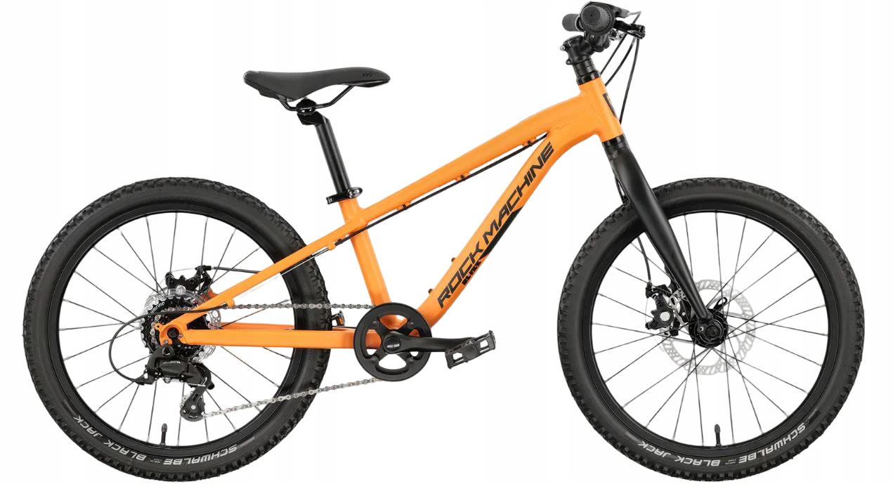 Rower Dziecięcy Rock Machine Blizz 20 Koła 20" Lekki Tarcze Lava Orange