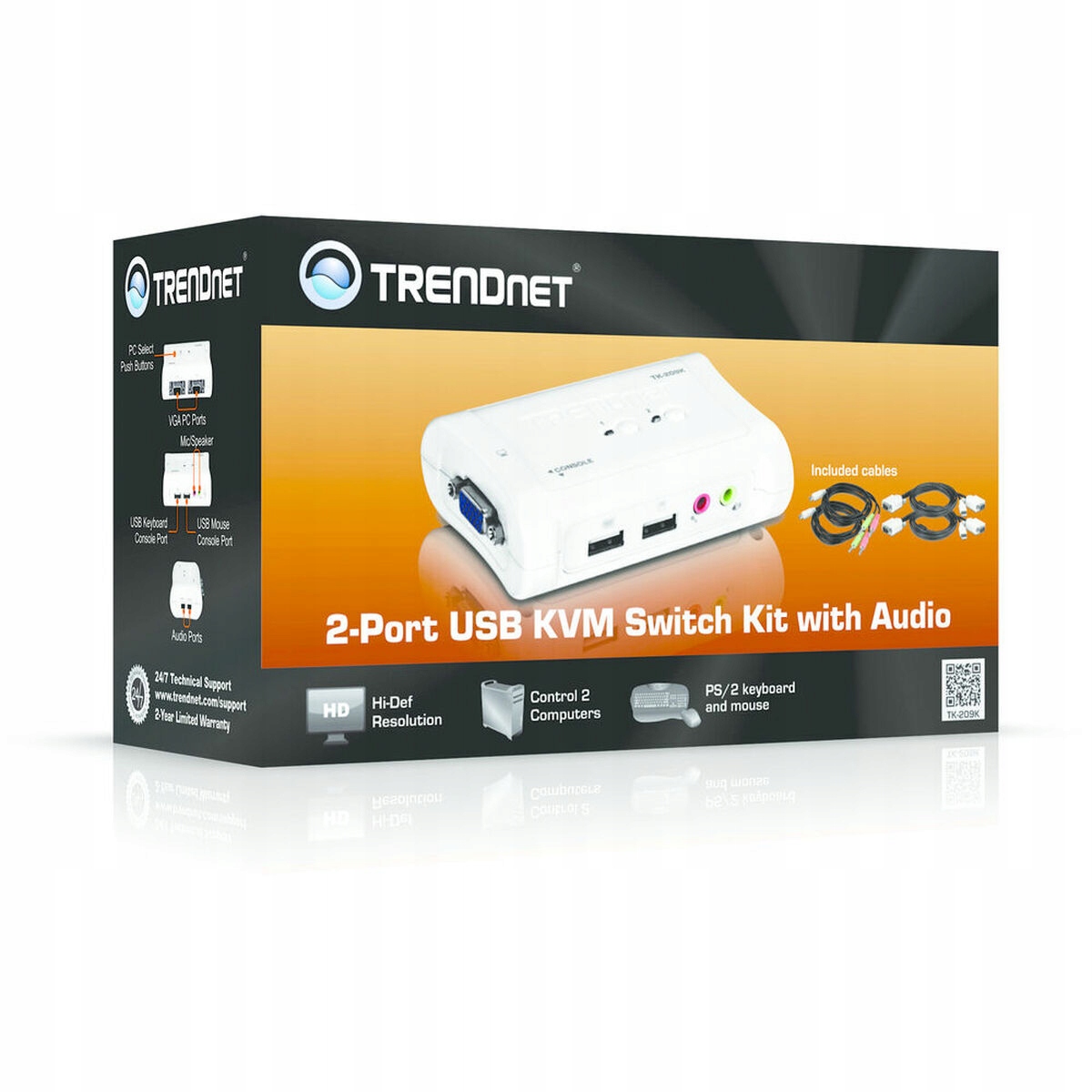 Trendnet TK-209k KVM переключатель