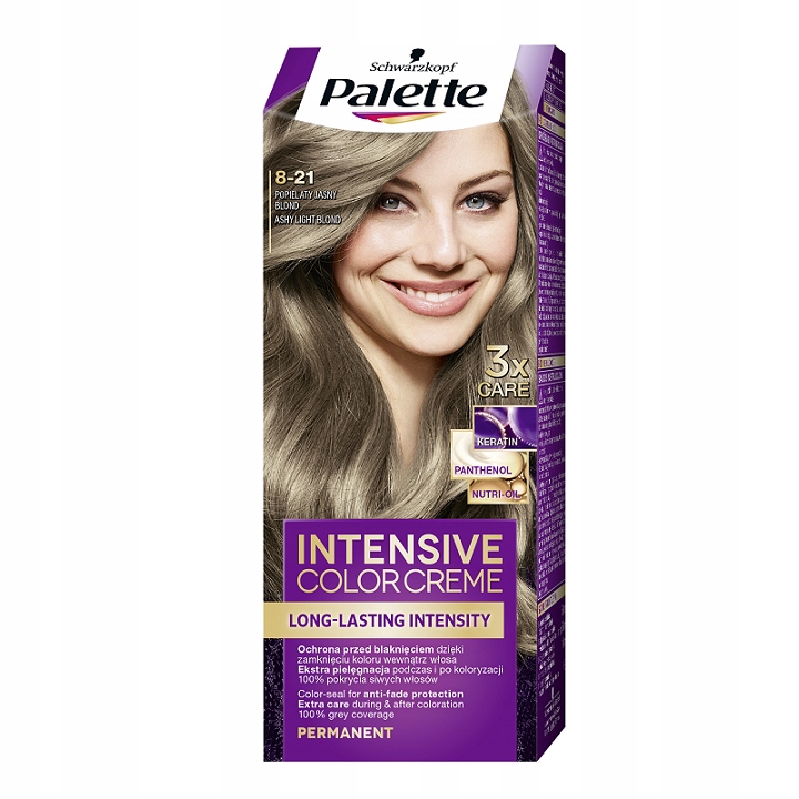 

Palette Farba Włosów 8-21 Popielaty Jasny Blond