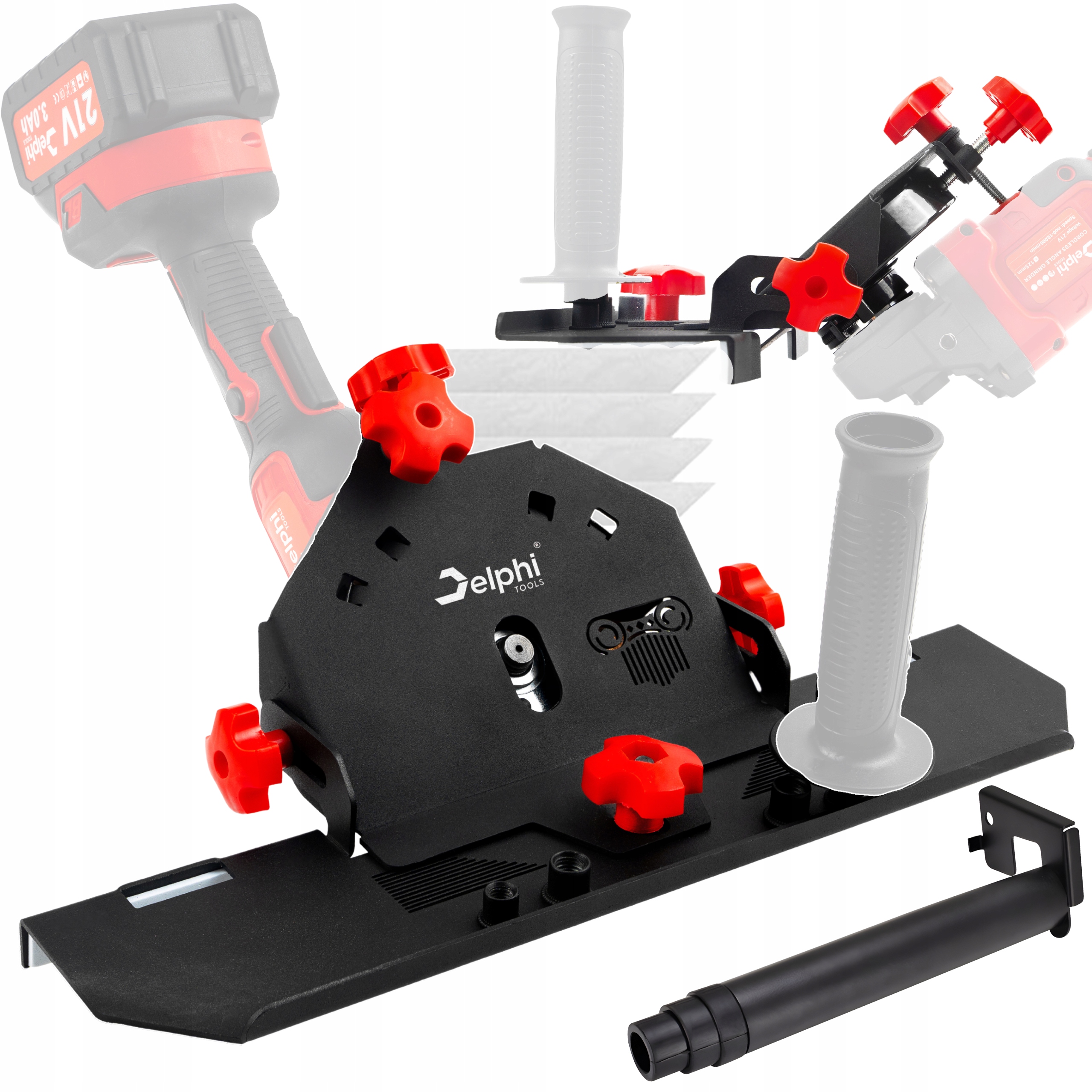 Slider Przystawka Szlifierki Kątowej Do Cięcia Gresu Płytek pod Kątem 45°