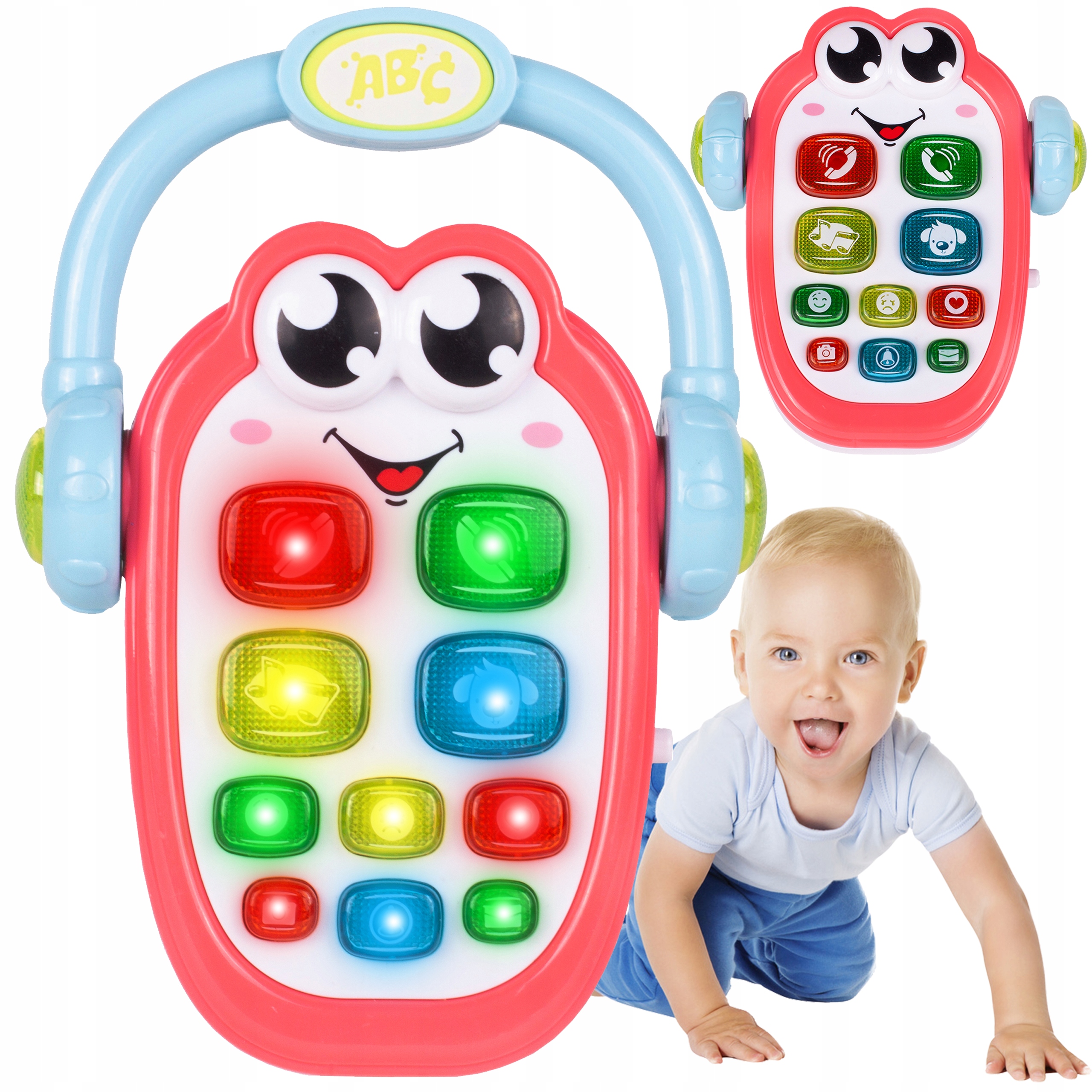 

Interaktywny Telefon Dla Malucha Z Uchwytem Dzwiek