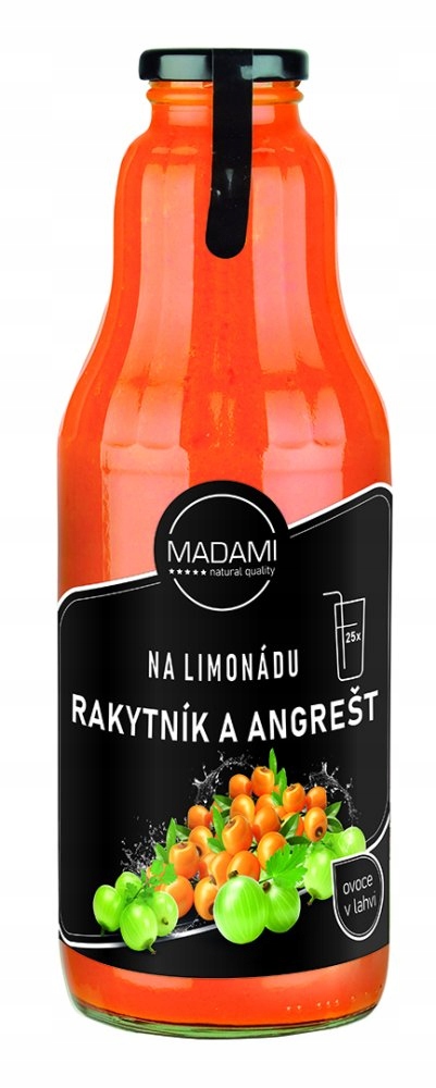 Levně rakytník angrešt limonáda koncentrát ovoce v láhvi Horeca 1 l koktejlový