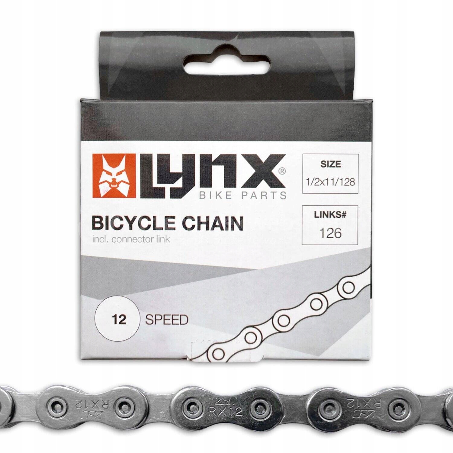 Řetěz Lynx 12-ŘADÝ 126 Článků, Stříbrná Spona
