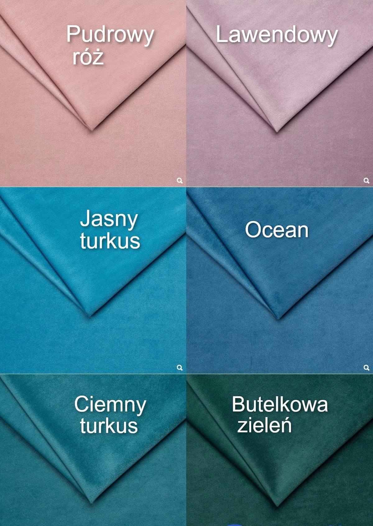 Poszewki dekoracyjne na poduszki, jaśki - różne kolory, 60 x 60 cm welur Marka inna