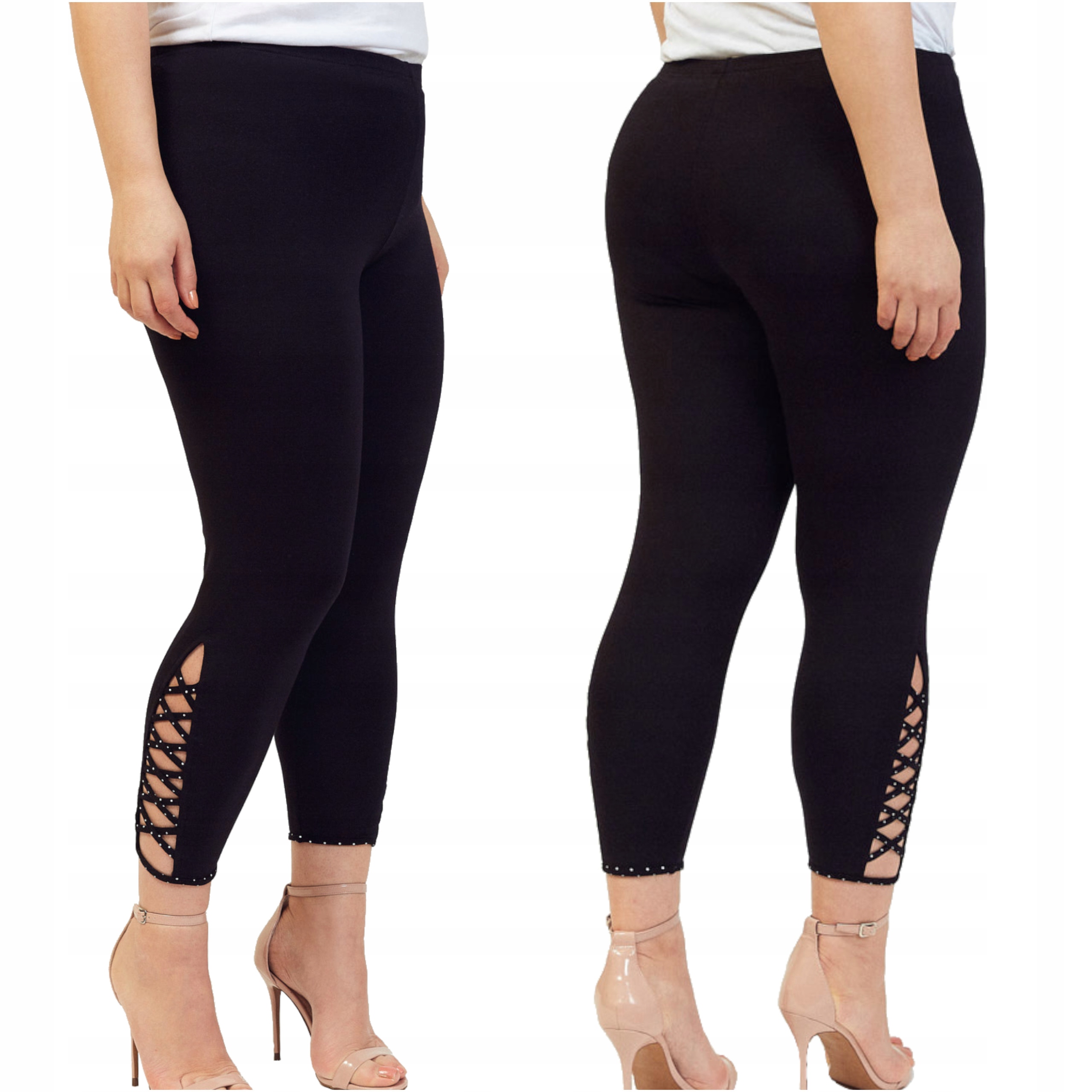 Dámské legíny Legíny 34 Legíny Vysoký pas Gumička Velké Polský Výrobce