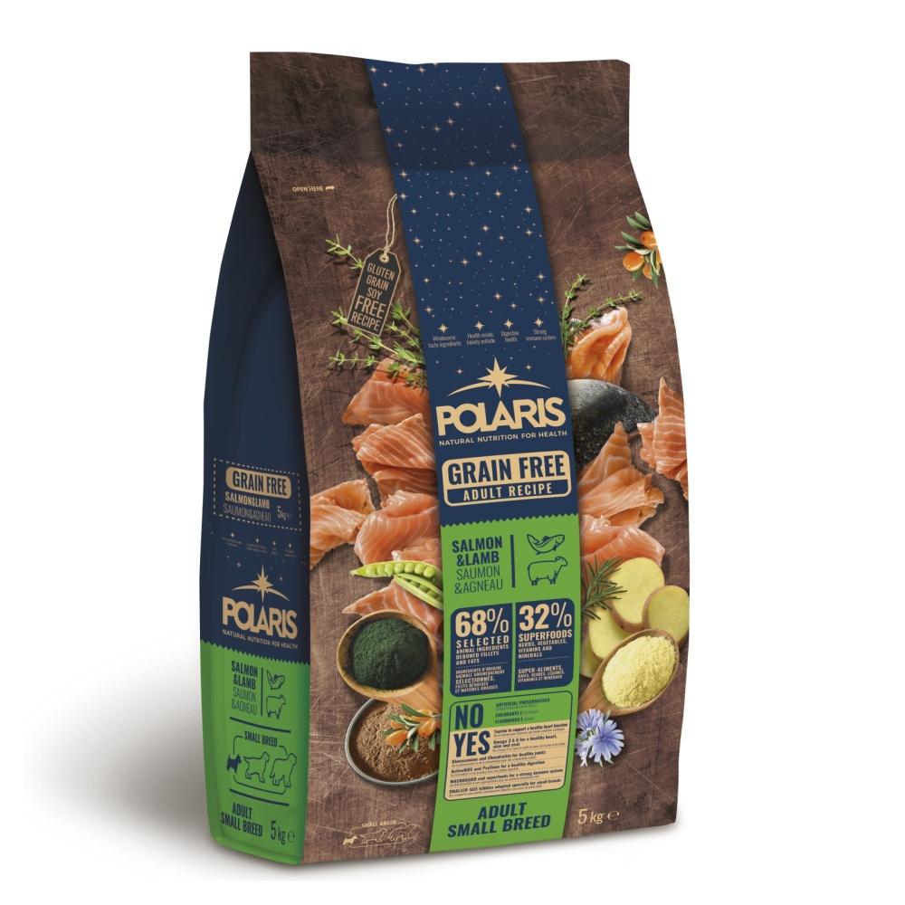 Levně Polaris Dog Adult Small losos &amp; jehně Gf 5 kg
