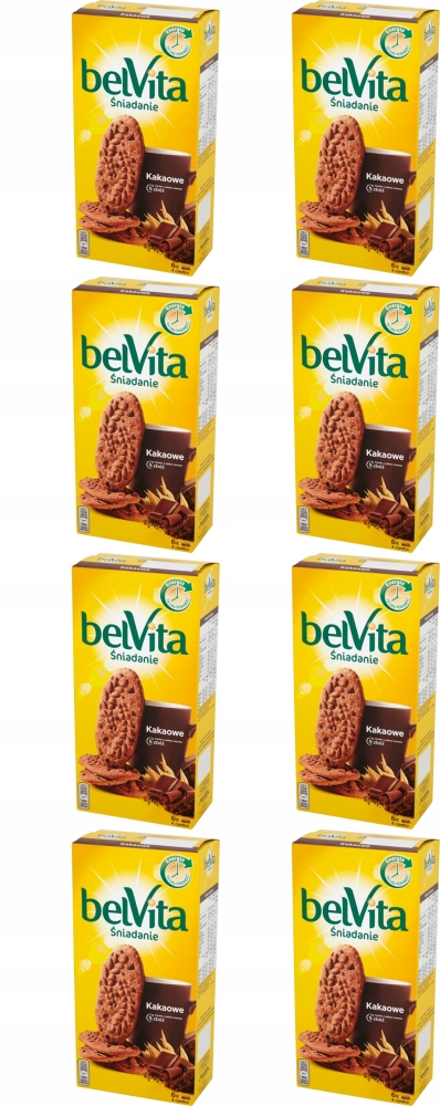 belVita ciastka zbożowe o smaku kakaowym 300 g x8