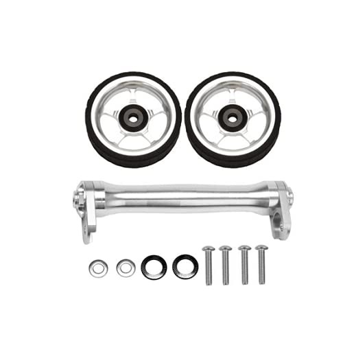 Prodlužovačka Easy Wheels Extender 2.0 pro Brompton 2 kolečka 60 mm stříbrná