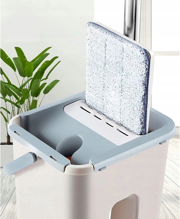 MOP Z WIADREM WYCISKANY PŁASKI DWUKOMOROWY Model ssmop