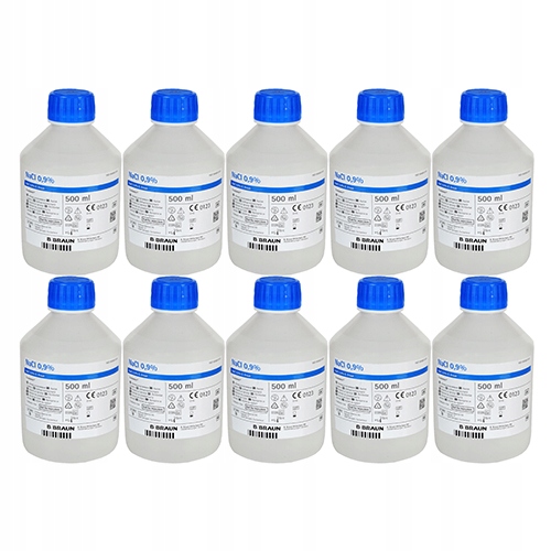

Sól fizjologiczna NaCl 0.9% B.Braun 10 x 500ml
