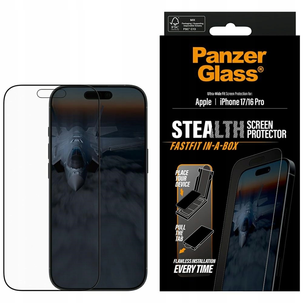 Tvrzené sklo PanzerGlass Stealth Ultra-Wide pro iPhone 17 16 Pro