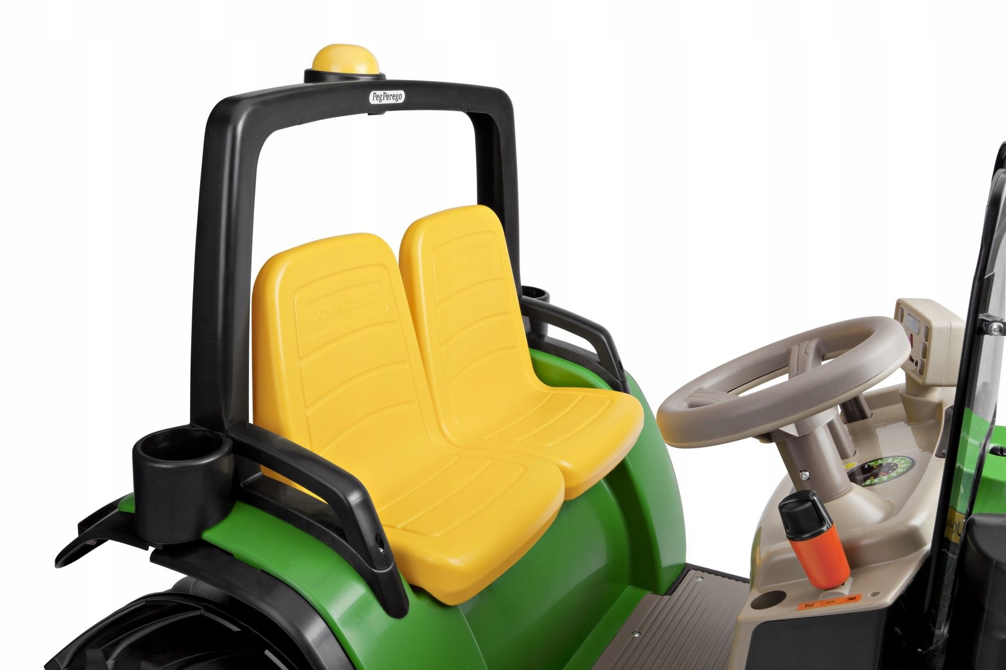 TRAKTOR NA AKUMULATOR JOHN DEERE PEG PEREGO DUAL Szerokość pojazdu 92 cm