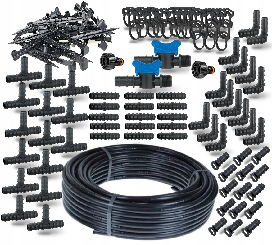 Kapková závlaha 100 m, sada XXXL 194, příslušenství, kapkové zavlažování