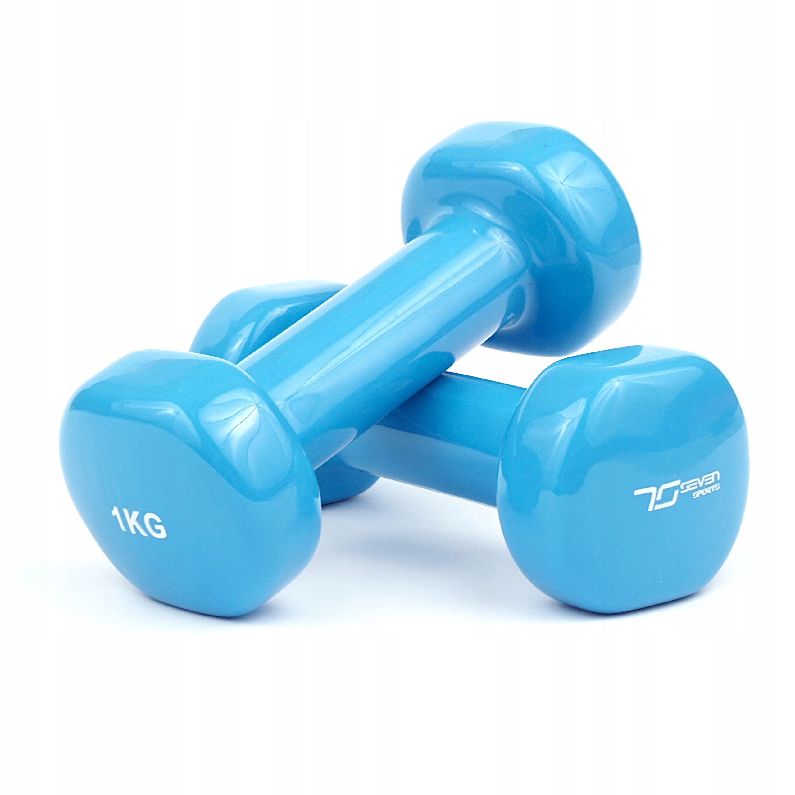 

Hantle Żeliwne Winylowe 2x1kg Ciężarki Fitness 2kg