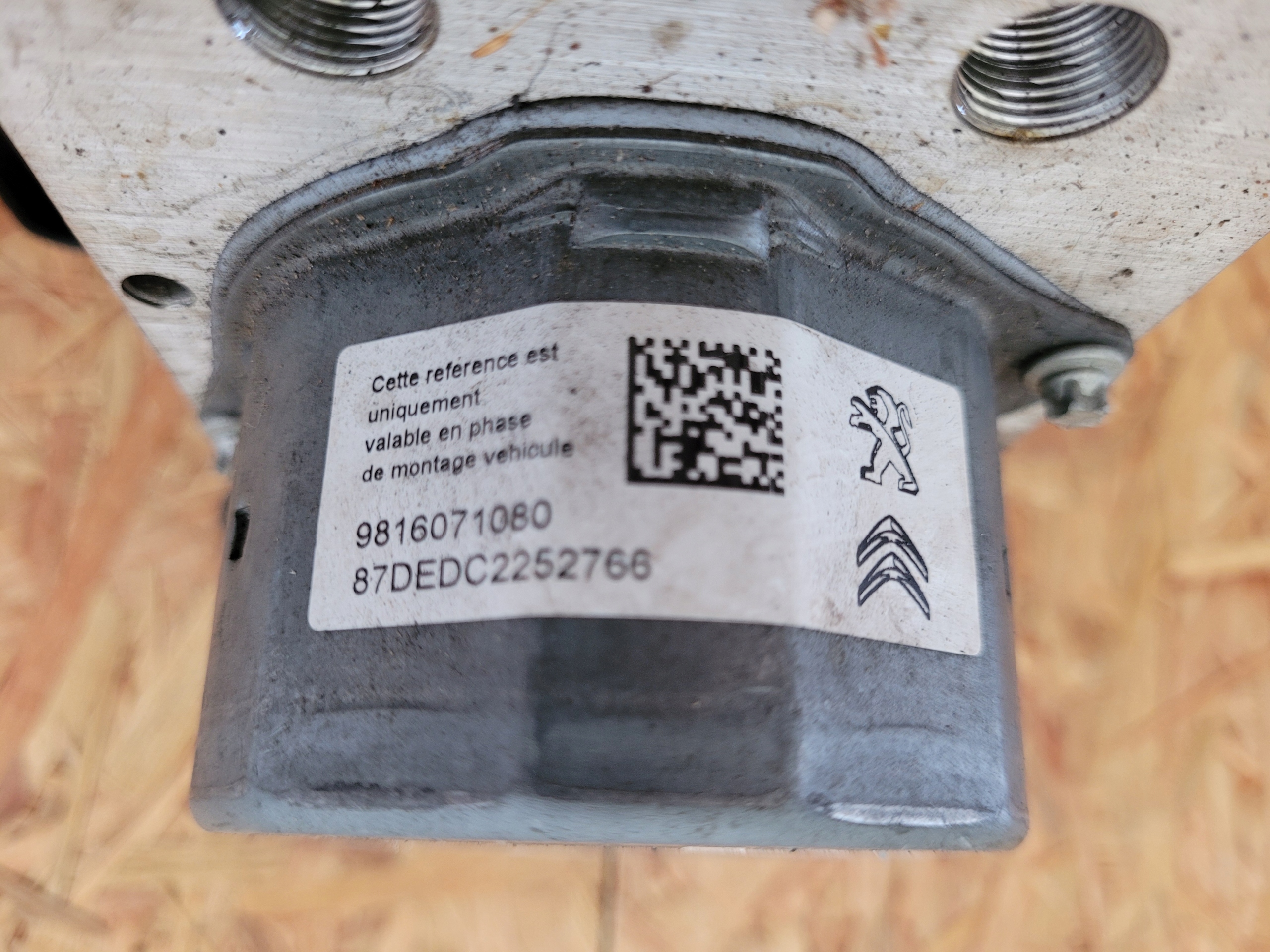 pump ABS brake PSA 9816071080