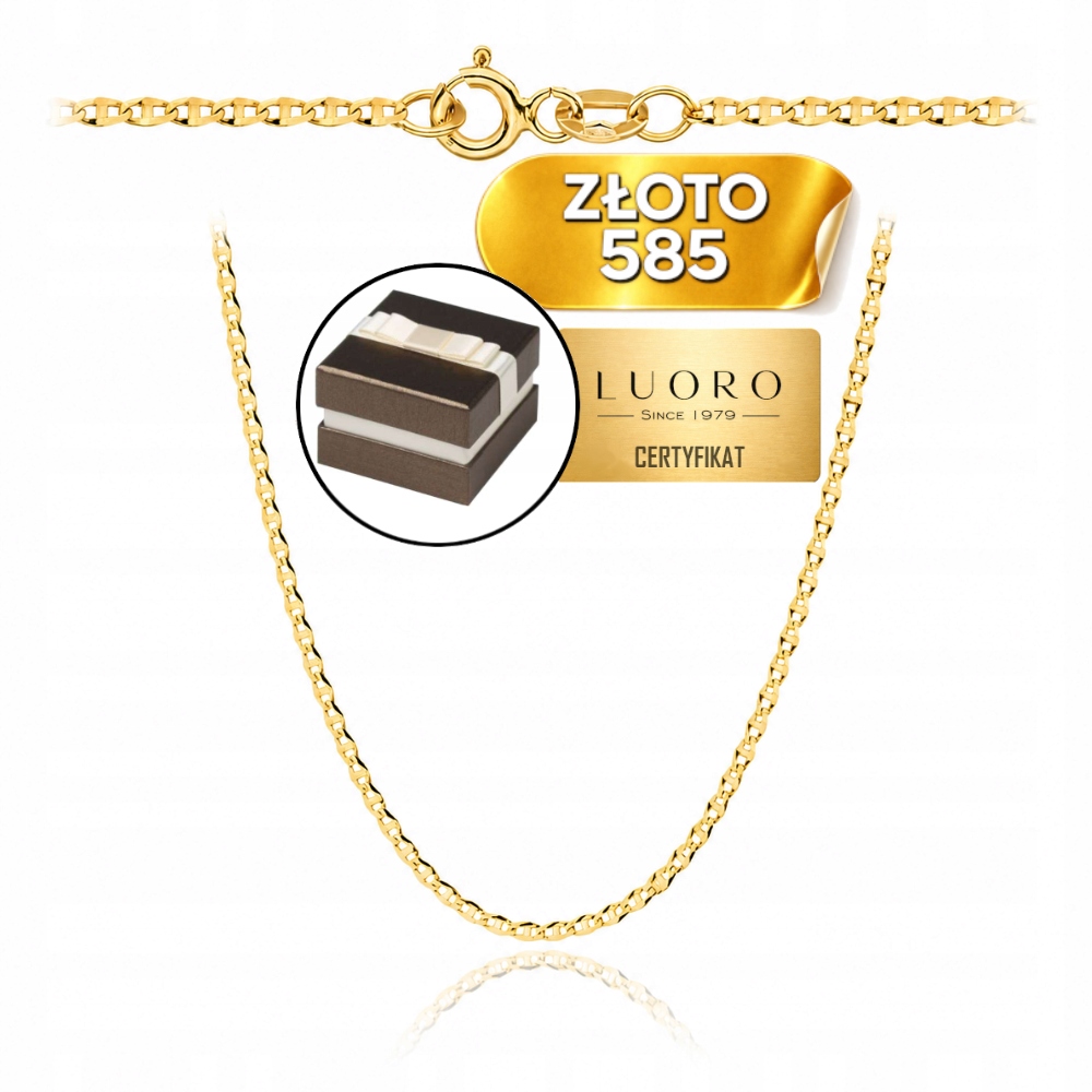 Řetízek Zlatý 585 14K Gucci Vazba 60 CM Žluté Zlato Elegantní