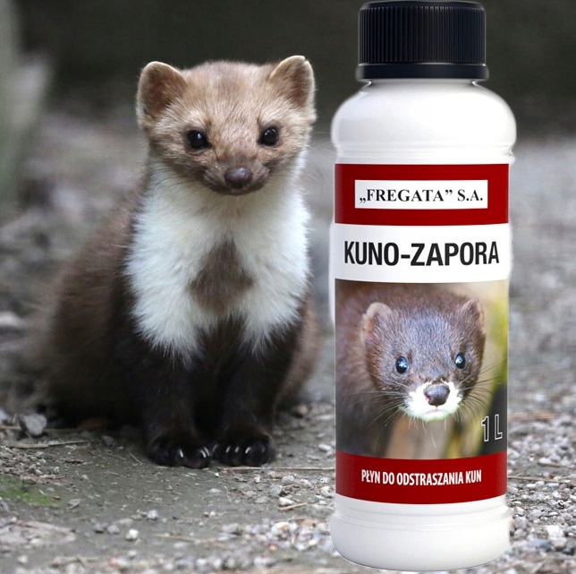 KUNO ZAPORA SILNY PŁYN ODSTRASZACZ KUN GRYZONI 1 L Marka Fregata