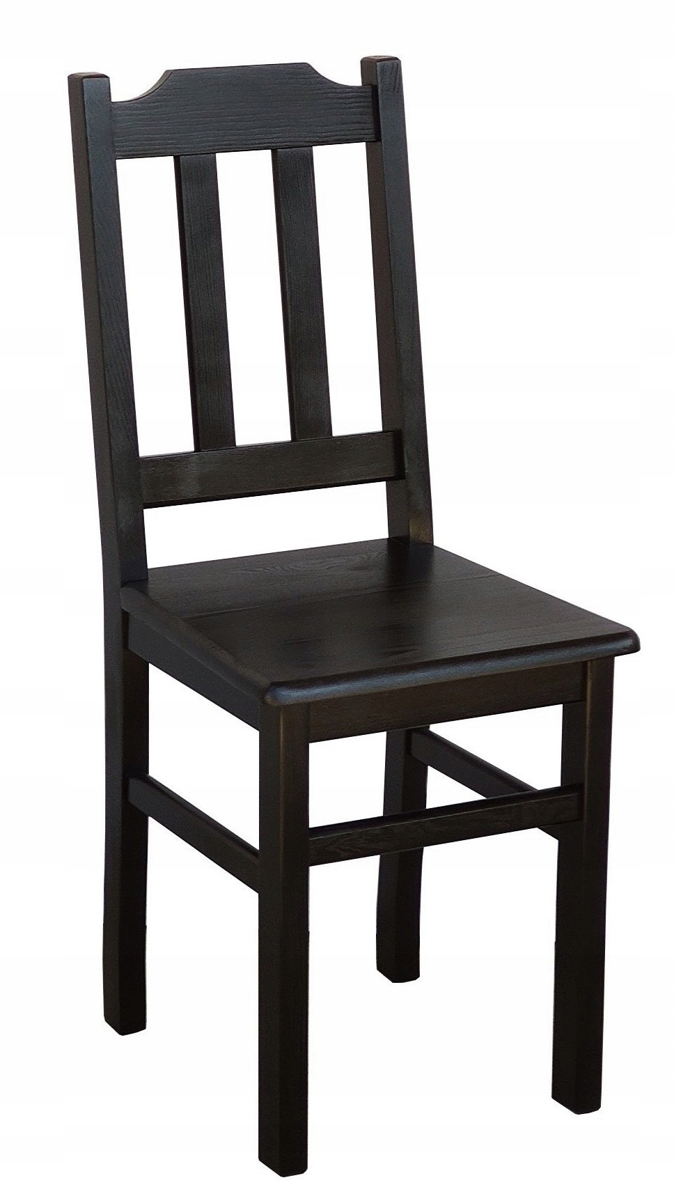 KRZESŁO KUCHENNE DREWNIANE SOSNOWE SOLIDNE CZARNE