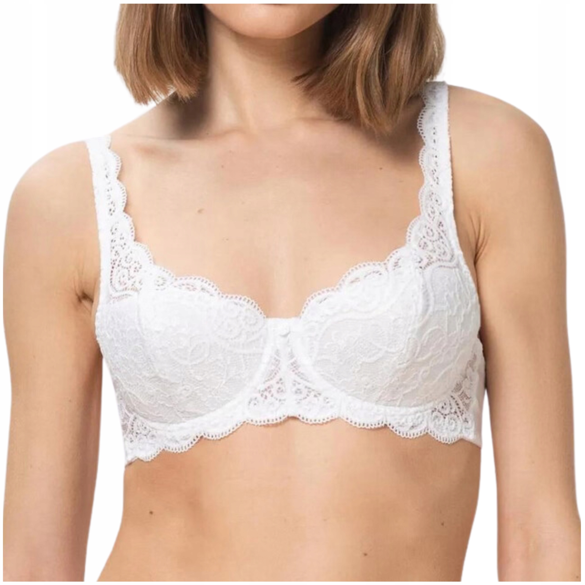 Podprsenka vyztužená krajková podprsenka bílá Triumph Amourette Whp 70D