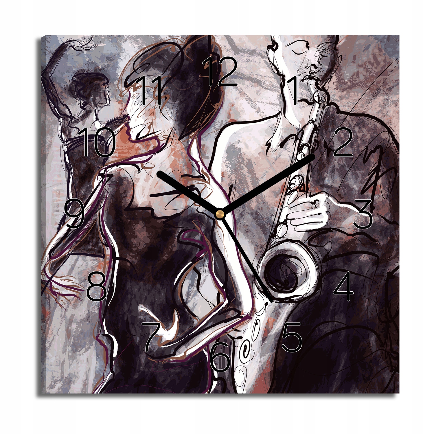 

zegar na obrazie Koncert jazz zespół cichy 30x30