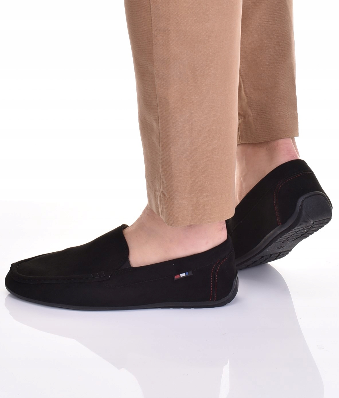 MĘSKIE MOKASYNY ELEGANCKIE OBUWIE WSUWANE CASUAL CZARNE Marka inna