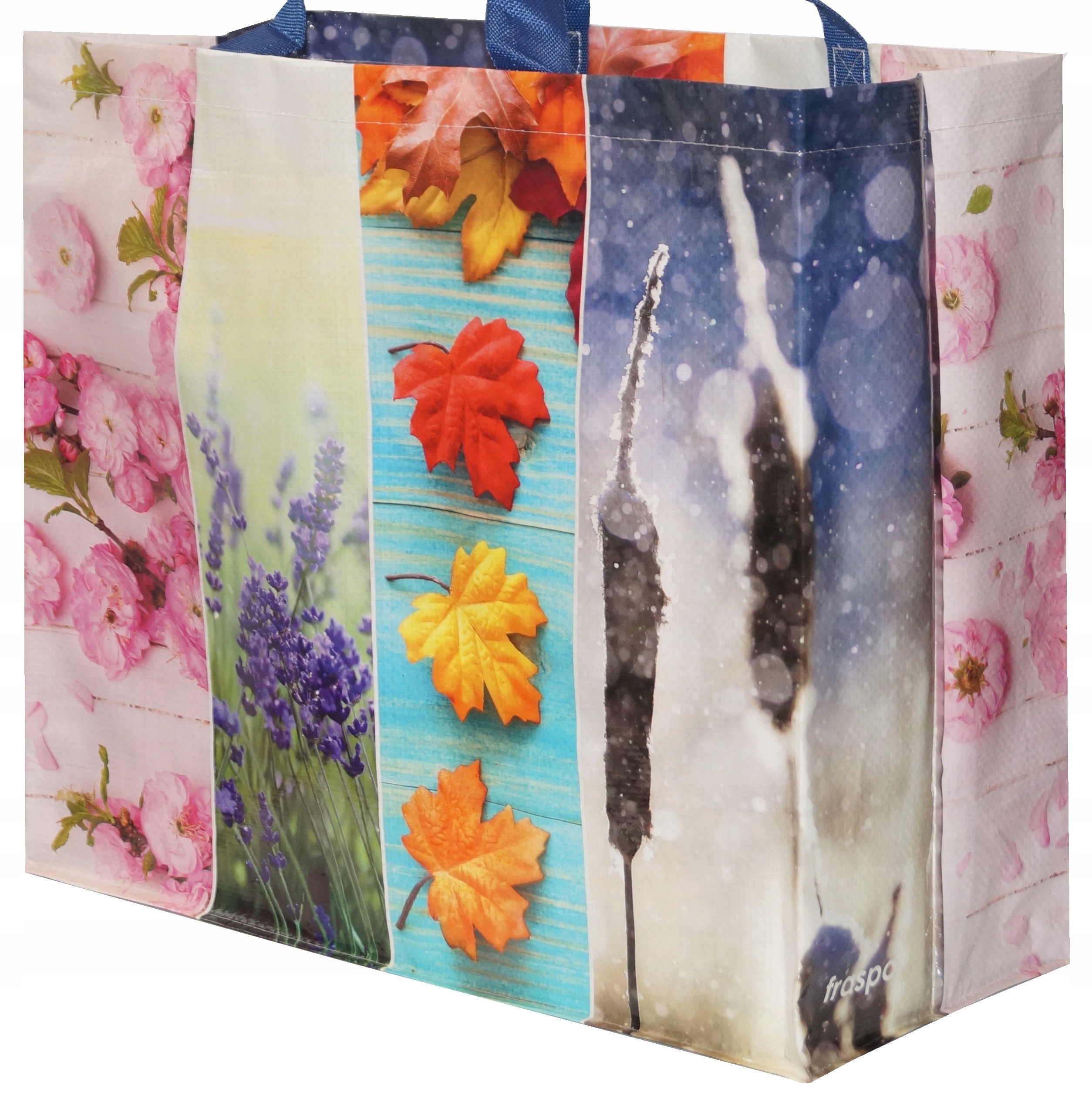 

Torba Materiałowa na zakupy 45x20x40cm 4 Pory Roku