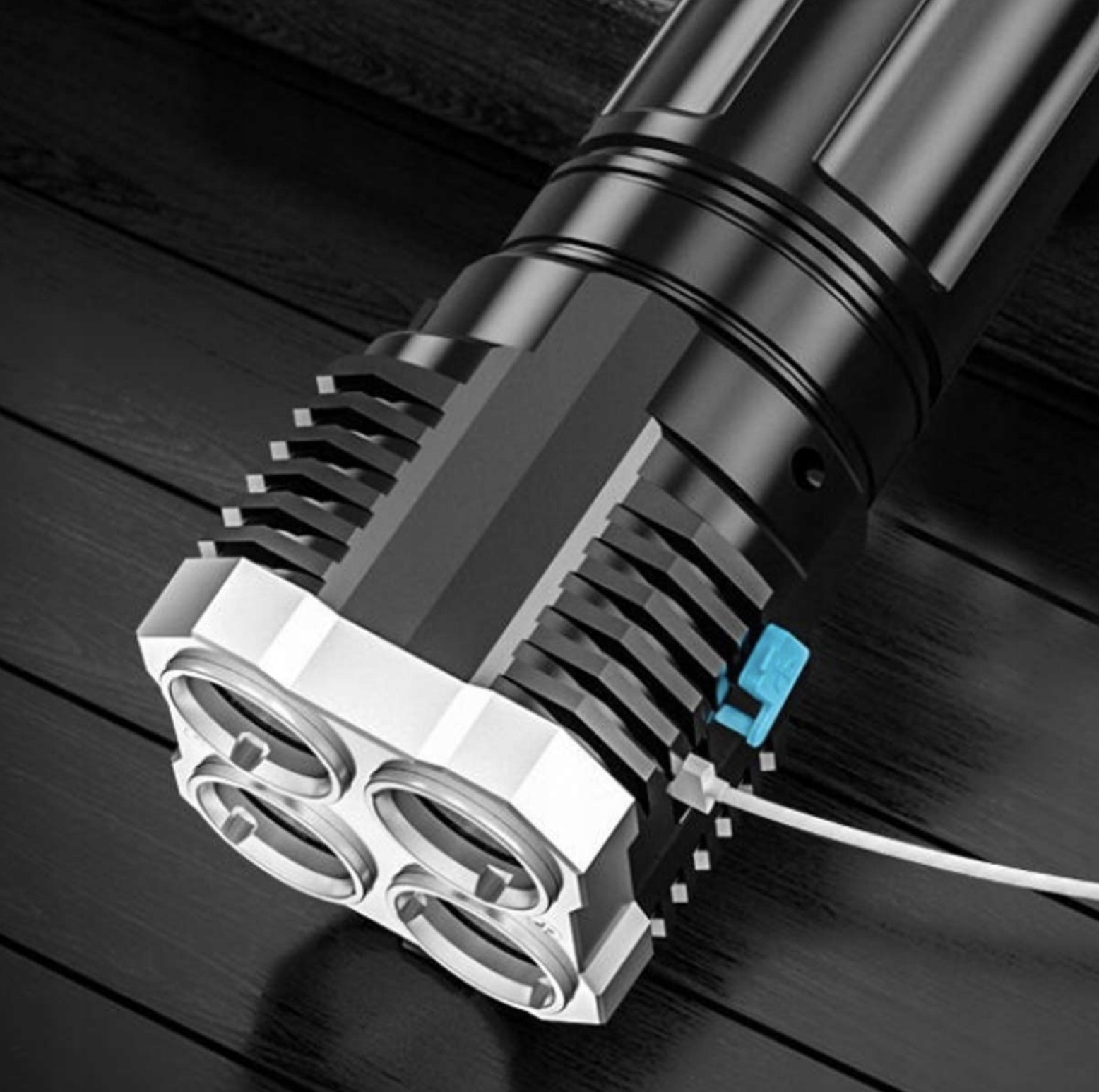 LATARKA TAKTYCZNA AKUMULATOROWA LED NA BIWAK WOJSKOWA SZPERACZ WODOODPORNA Marka Aptel