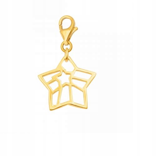 Přívěsek Ze Zlata 585 Dámský přívěsek prolamovaná hvězdička ideální pro ni